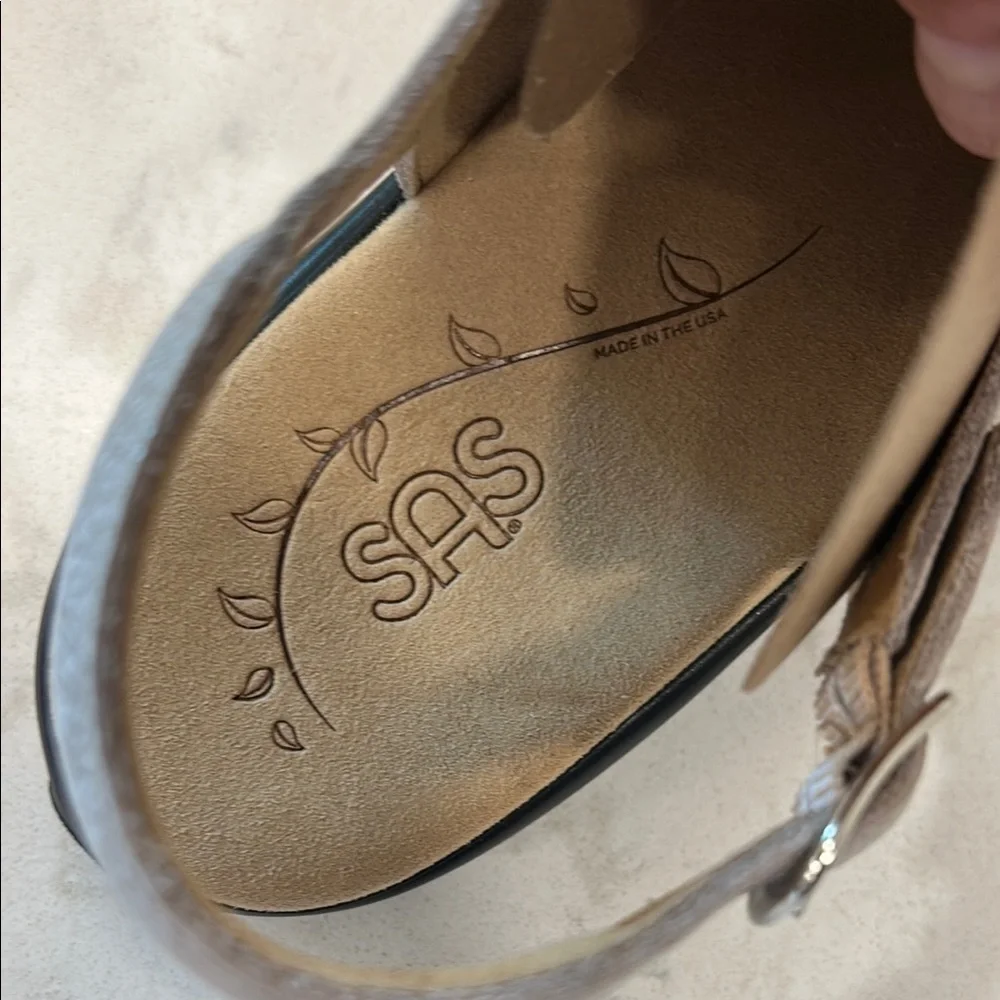 SAS Mystic Web Linen‎ Women's Leather Cream Sandals Tripad Comfort 11N